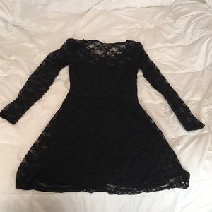 Forever 21 black lace dress